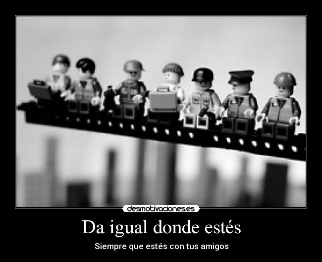carteles amistad lego grua desmotivaciones