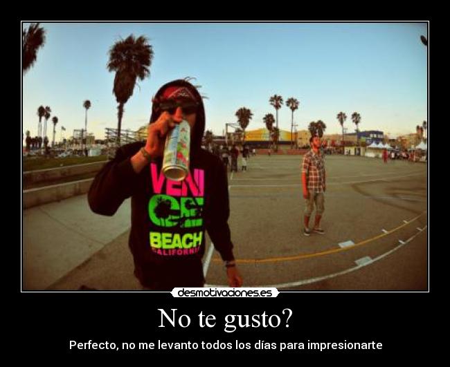 No te gusto? -