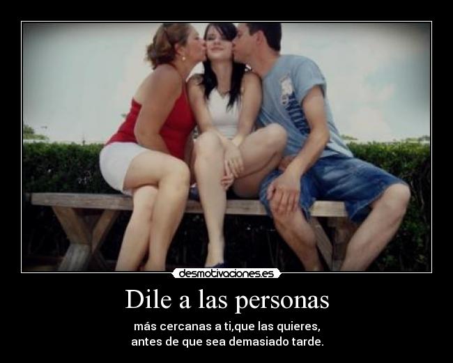 Dile a las personas -