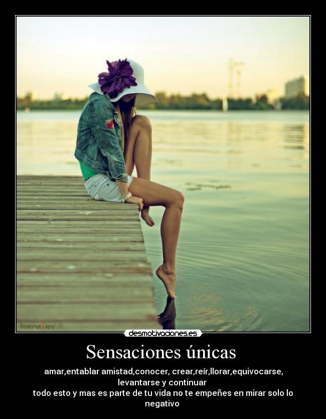 Sensaciones únicas  - 