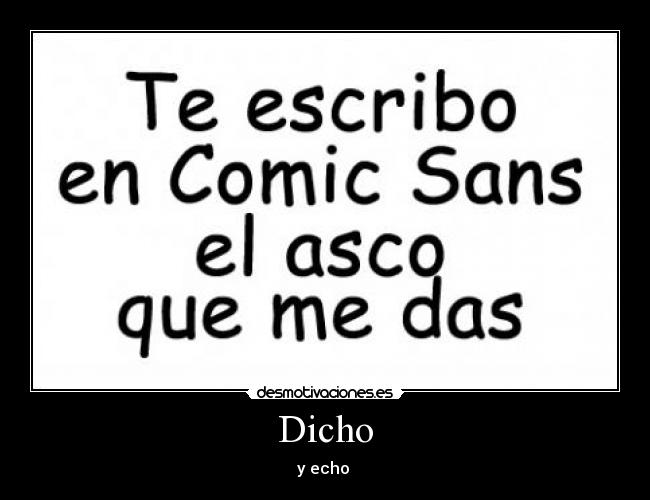 Dicho -