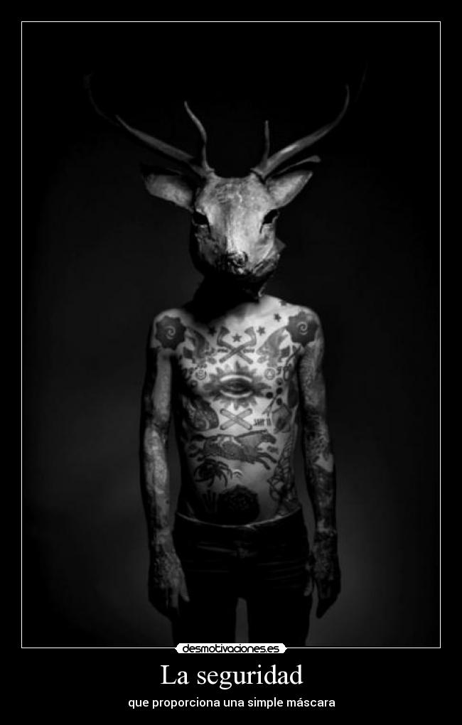 La seguridad - que proporciona una simple máscara