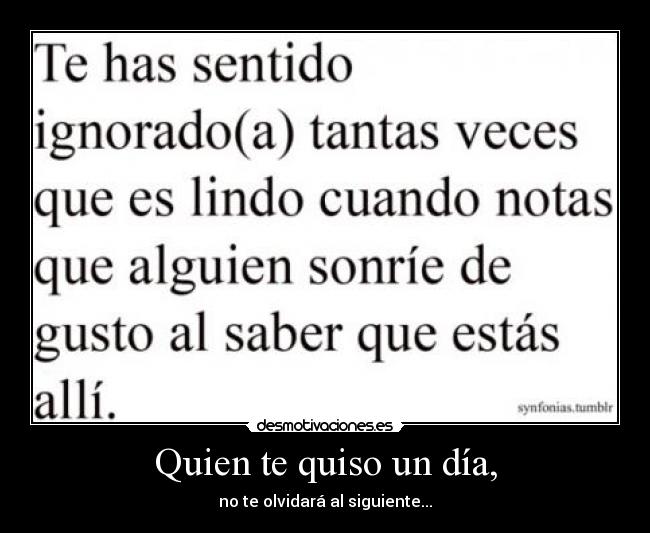 Quien te quiso un día, - 
