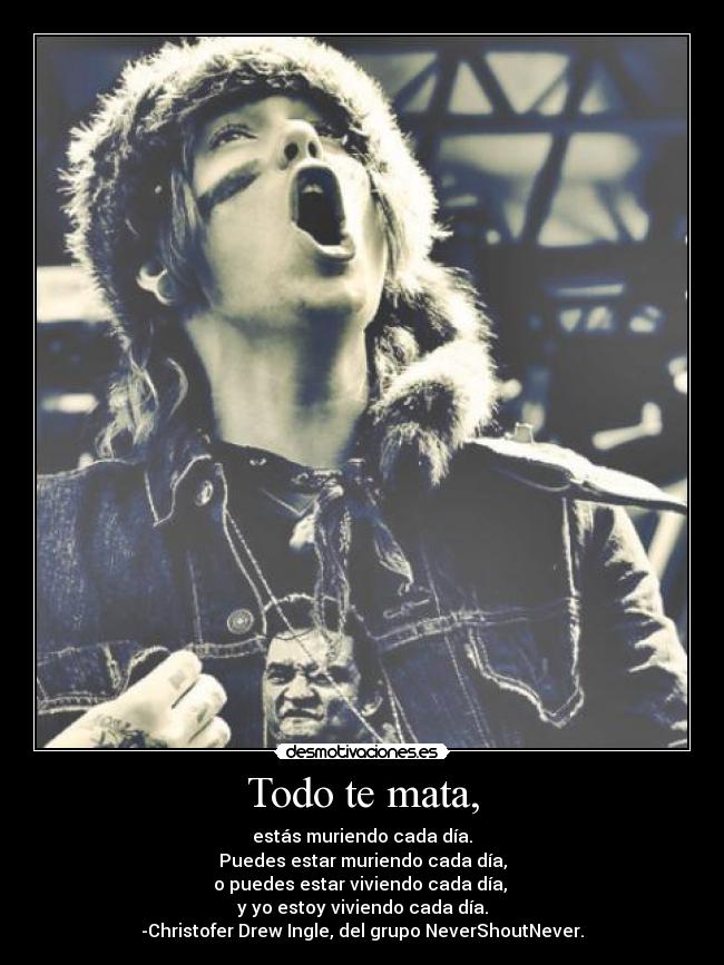 carteles chris never shout never desmotivaciones