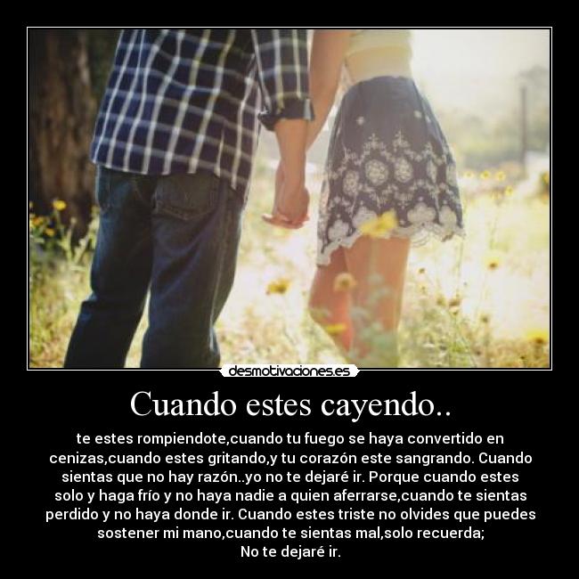 Cuando estes cayendo.. - 