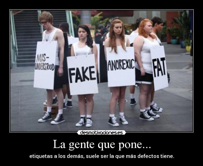 La gente que pone... - 