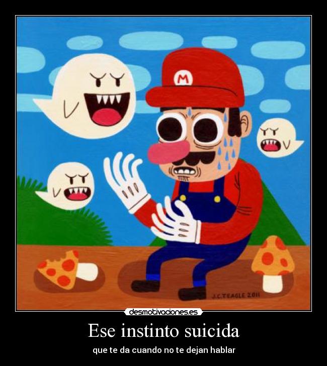 Ese instinto suicida -