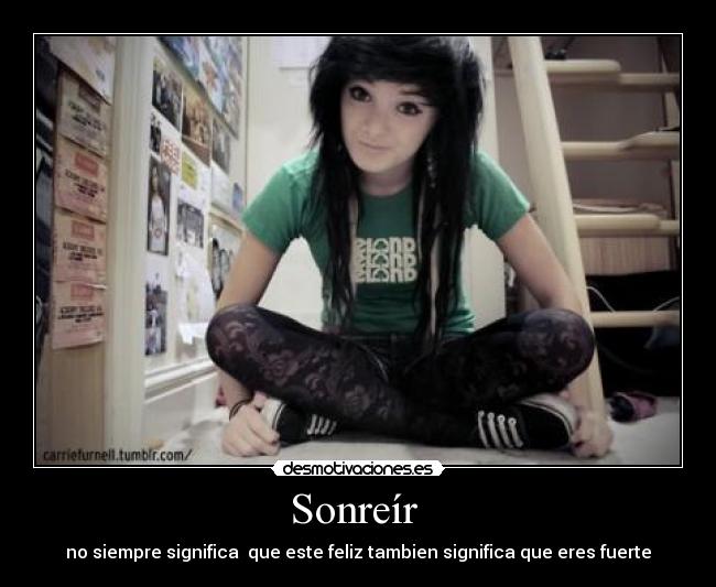 Sonreír - no siempre significa que este feliz tambien significa que eres fuerte♥
