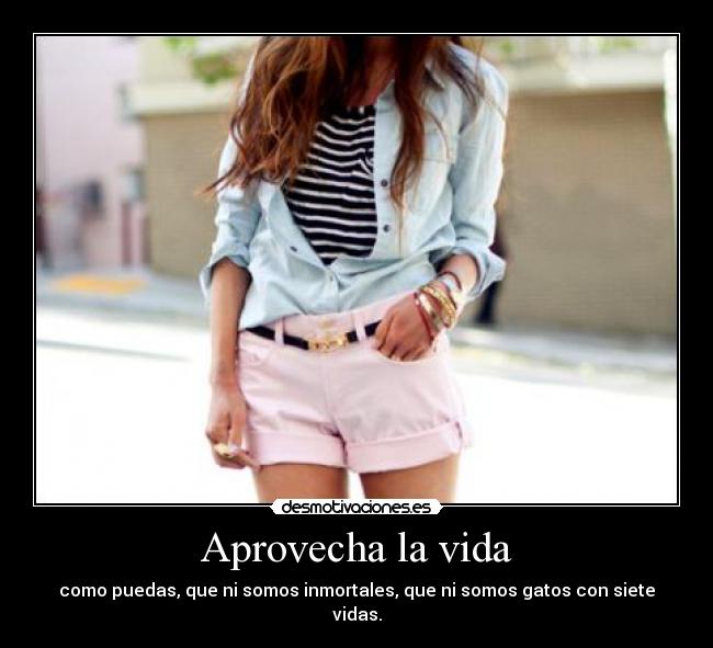 Aprovecha la vida - 