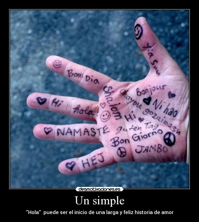 Un simple -