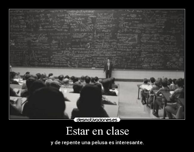 Estar en clase - 