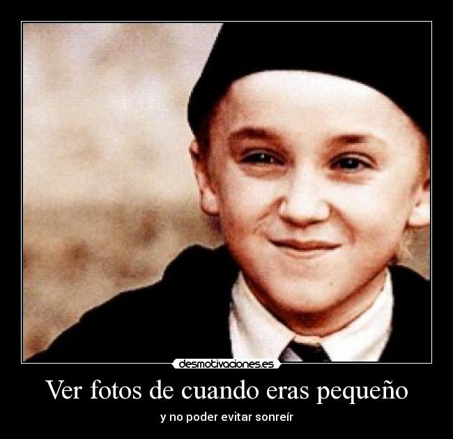 carteles draco malfoy pequeno risa desmotivaciones