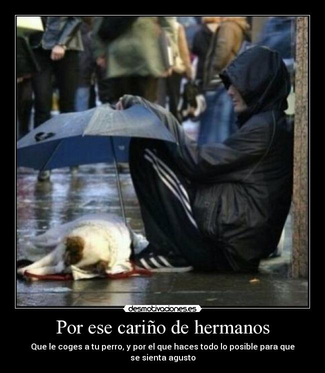 Por ese cariño de hermanos -