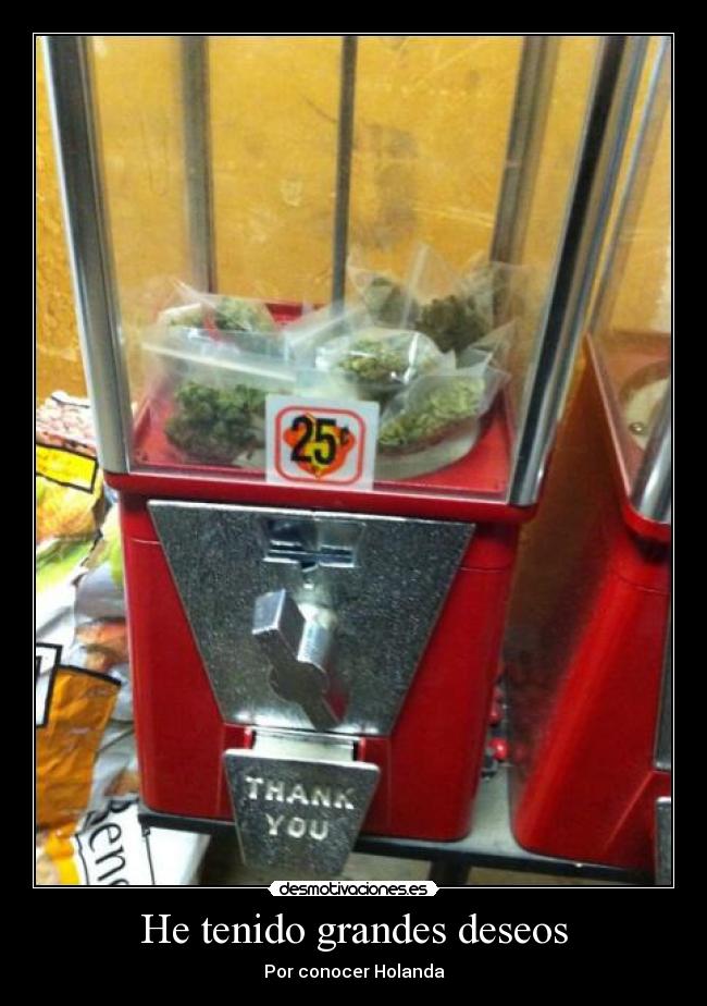 He tenido grandes deseos - Por conocer Holanda
