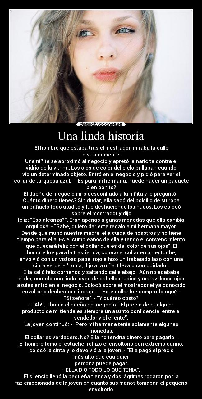 Una linda historia -