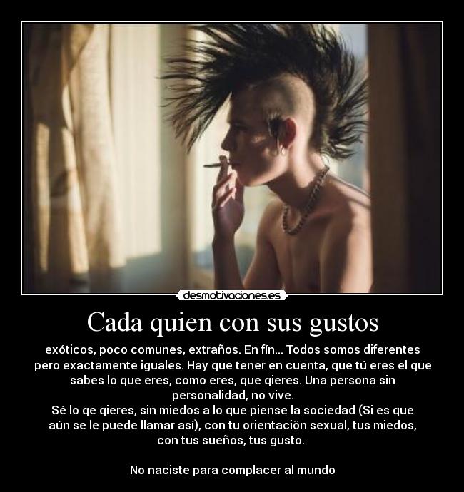 Cada quien con sus gustos - 