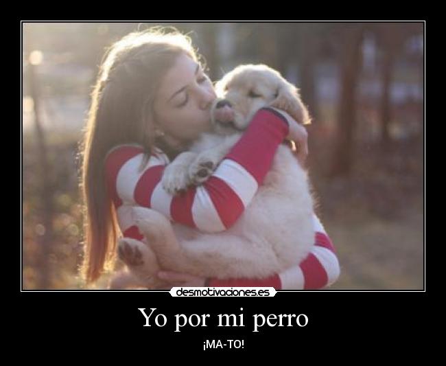 Yo por mi perro -