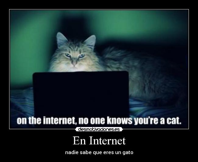 En Internet - nadie sabe que eres un gato