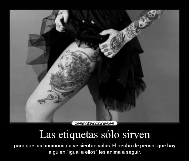 Las etiquetas sólo sirven -