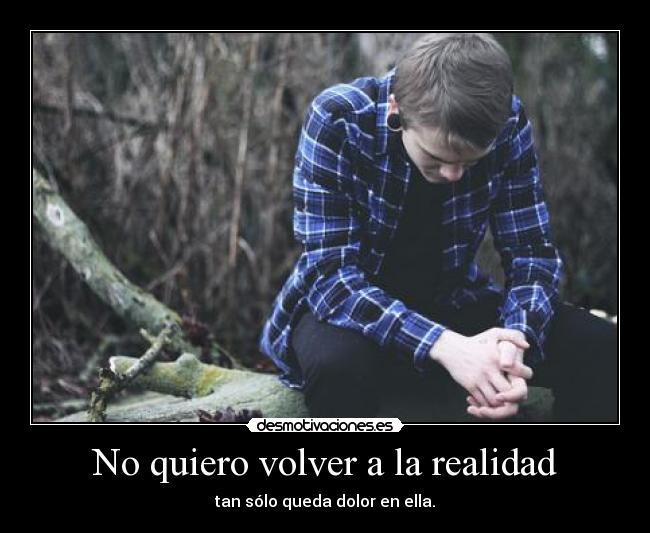 No quiero volver a la realidad - 