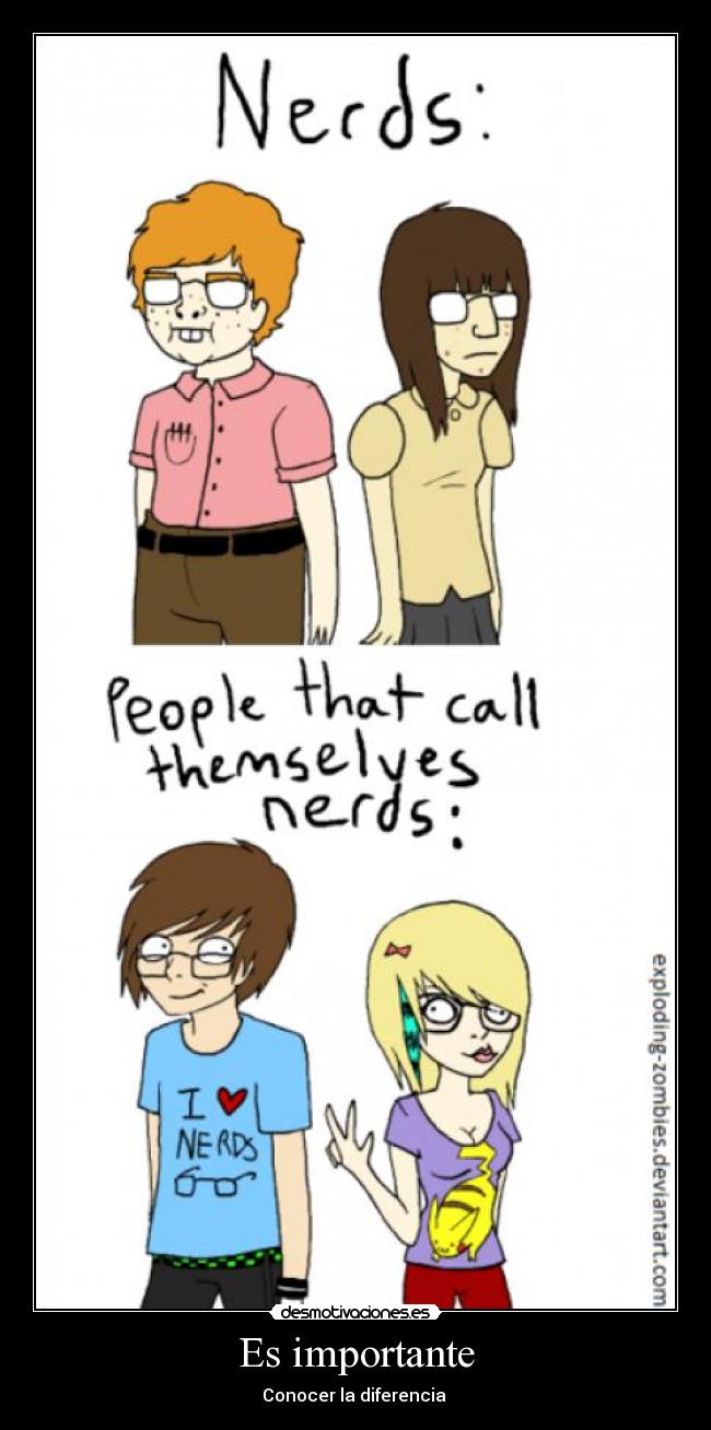Es importante - Conocer la diferencia 