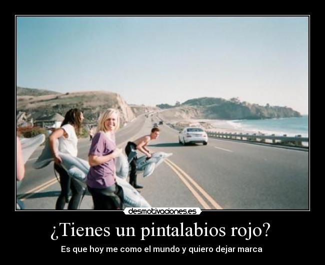 ¿Tienes un pintalabios rojo?  - 
