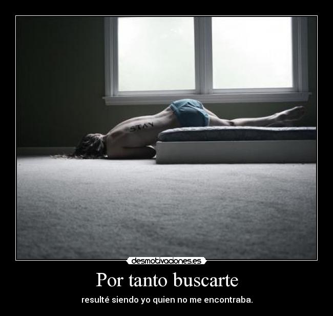 Por tanto buscarte - 