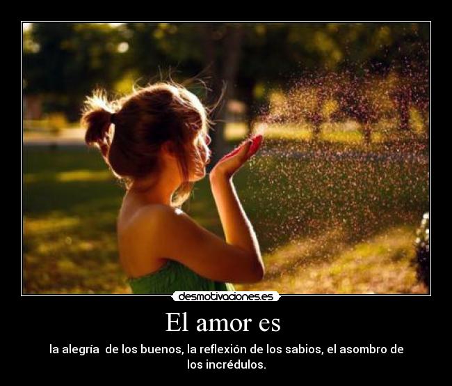 El amor es -