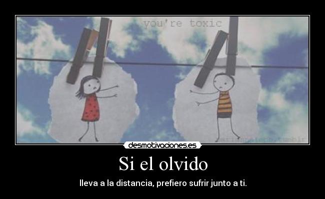 Si el olvido -