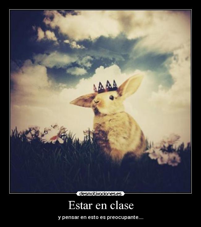 Estar en clase -