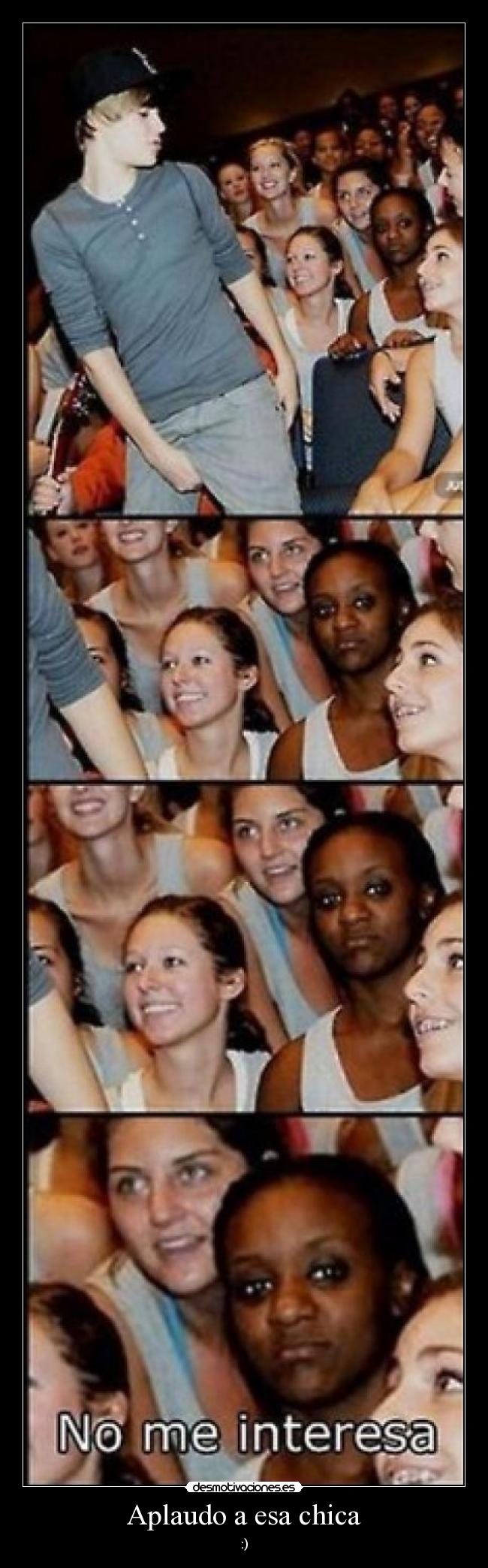 Aplaudo a esa chica -