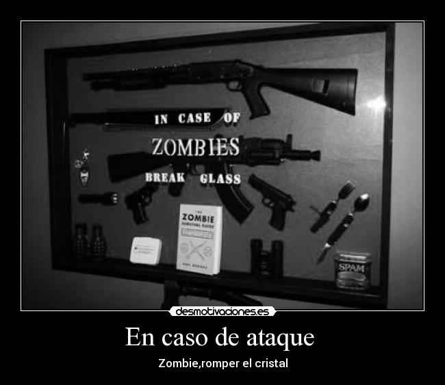 En caso de ataque - Zombie,romper el cristal