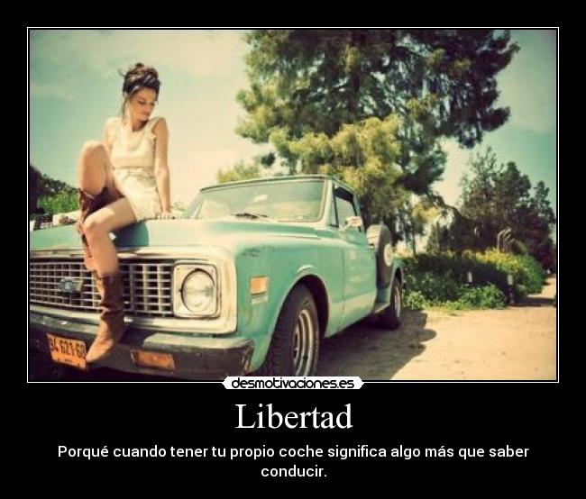 carteles libertad libertad coche desmotivaciones