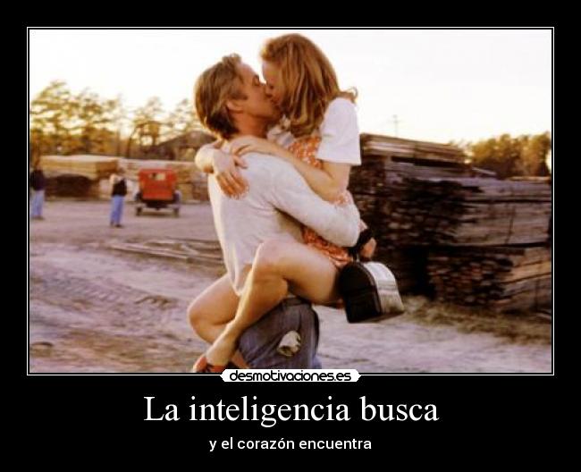 La inteligencia busca - y el corazón encuentra