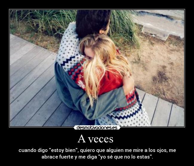 A veces -