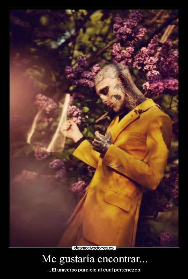 Me gustaría encontrar... - ... El universo paralelo al cual pertenezco.