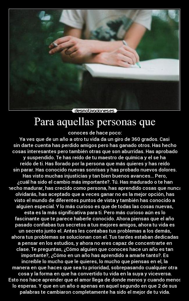 Para aquellas personas que -