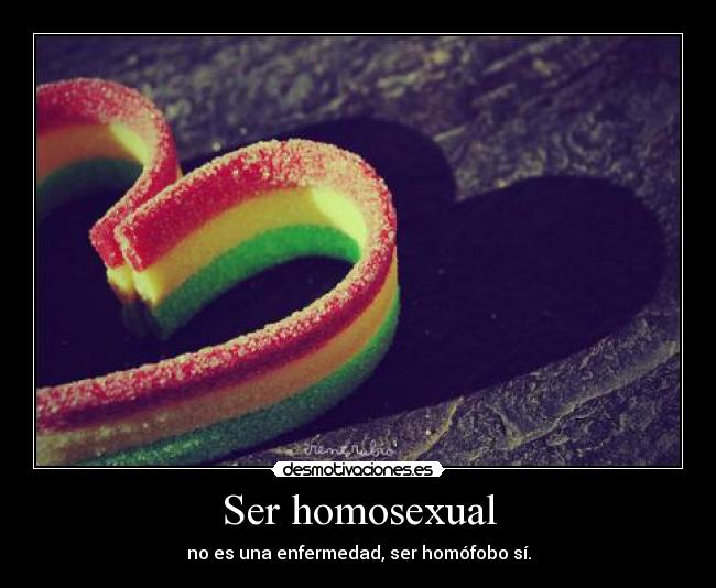Ser homosexual -