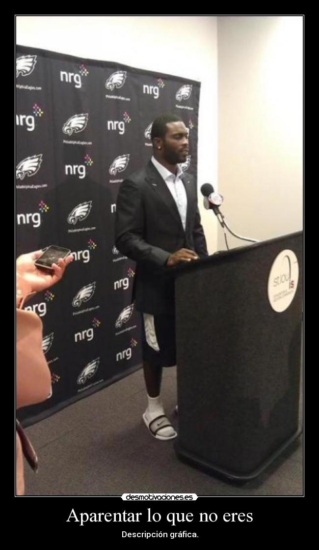 Aparentar lo que no eres - Descripción gráfica.