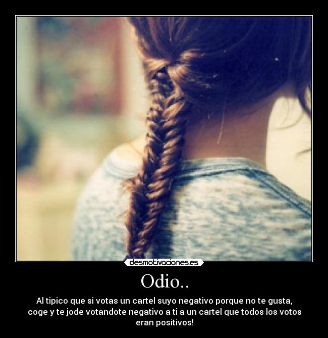 carteles odio siento pero eso funciona asi desmotivaciones