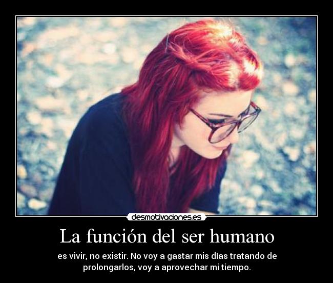 La función del ser humano -