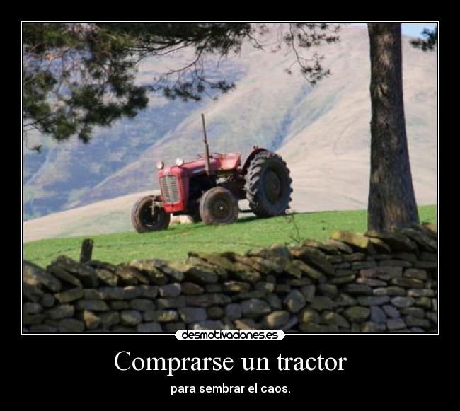 Comprarse un tractor -
