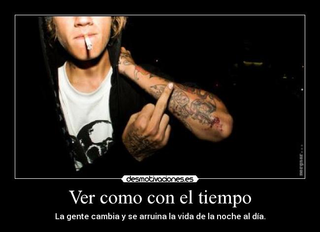 Ver como con el tiempo -