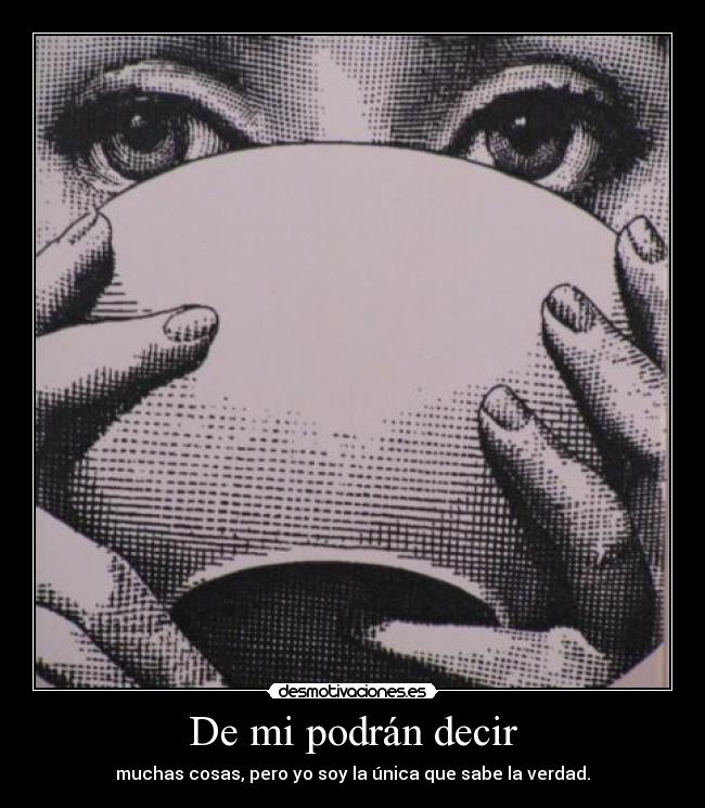 De mi podrán decir - 