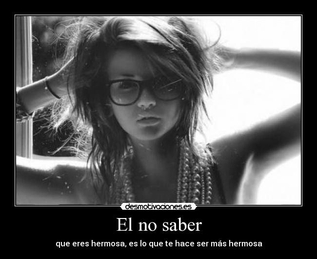 El no saber -