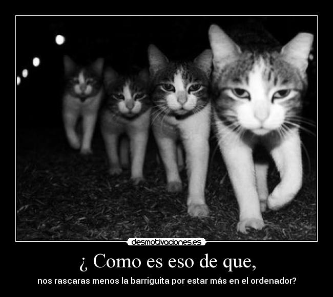 ¿ Como es eso de que, - 