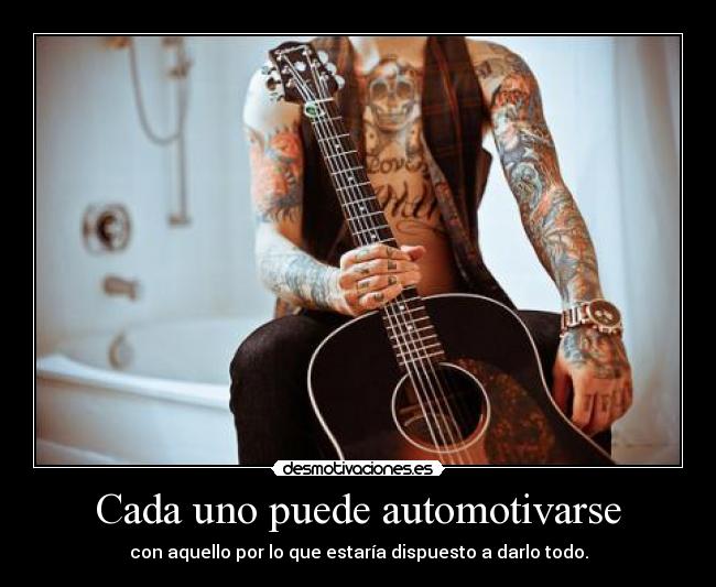 carteles automotivacion manchar guitarra con sangre riser jeje desmotivaciones