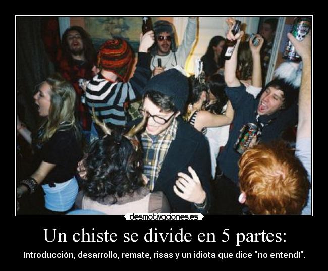 Un chiste se divide en 5 partes: -