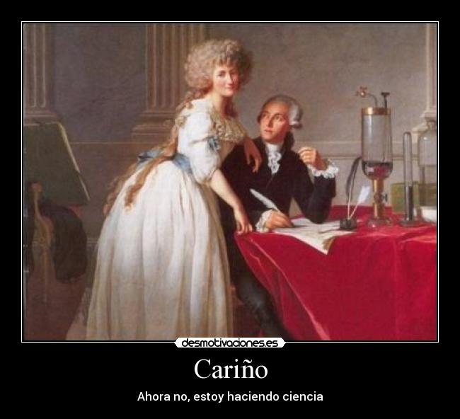 Cariño - Ahora no, estoy haciendo ciencia