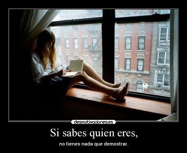 Si sabes quien eres, - 